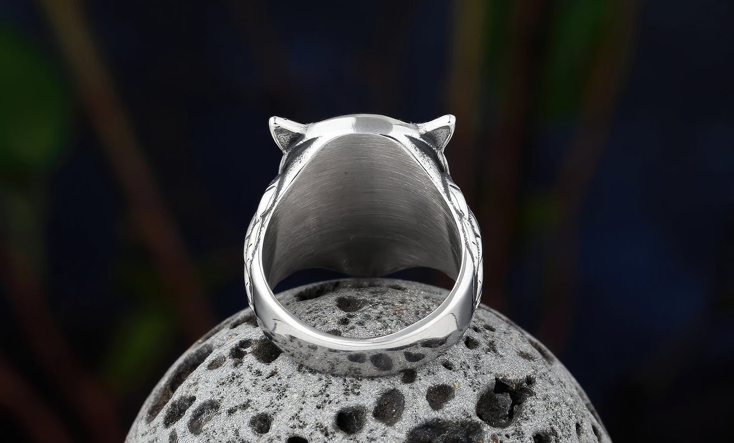 Norse Rune Owl Ring