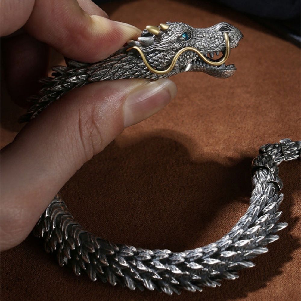 Serpent Dragon Medusa Viking Bracelet Mijonir