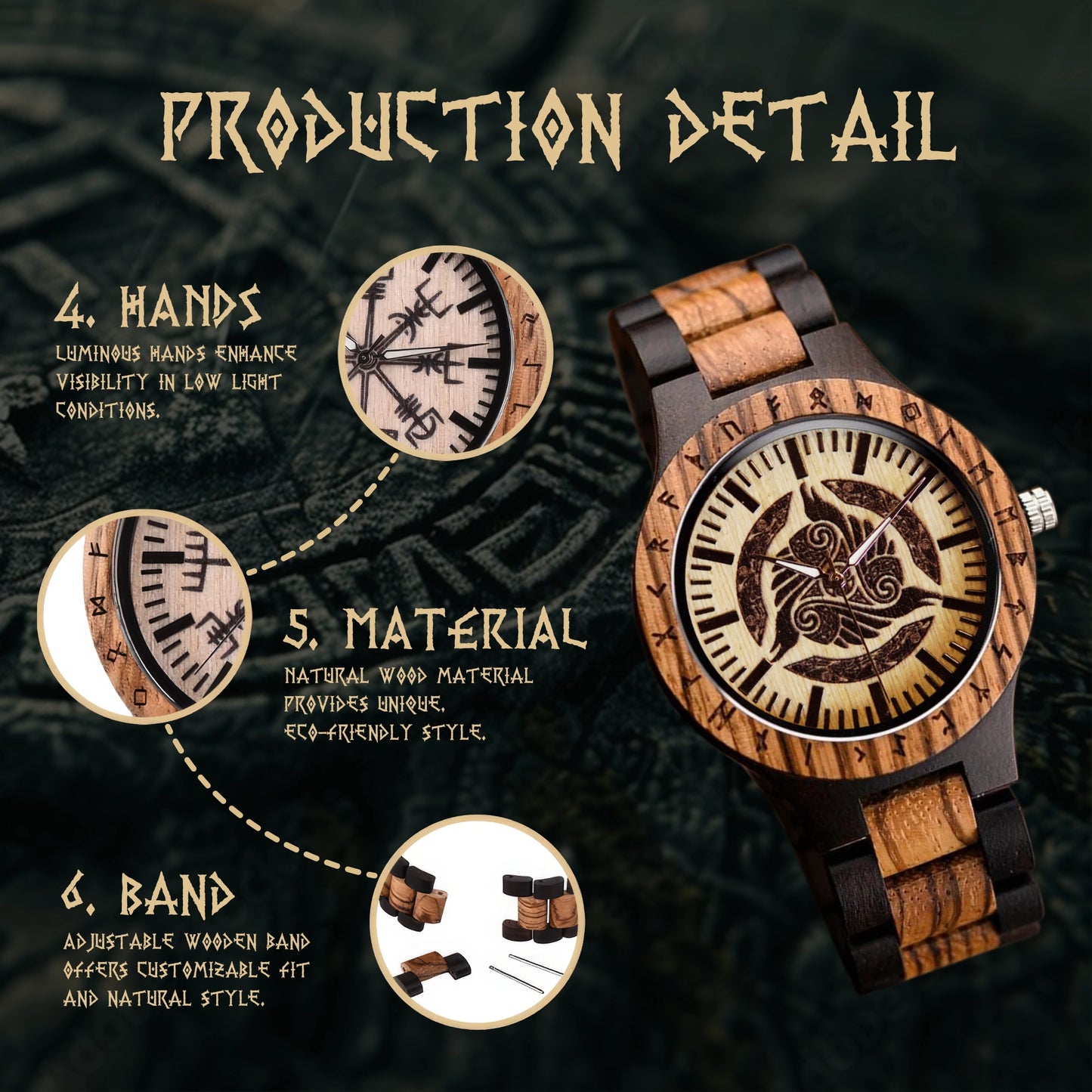Premium Valhalla Oak Wooden Watch