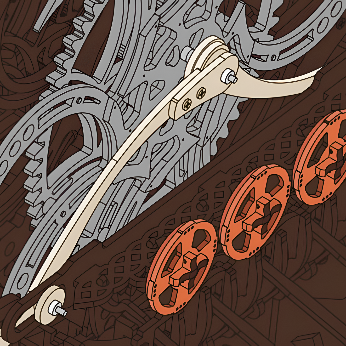 Viking Dragon Ship Mechanical 3D Wooden Puzzle