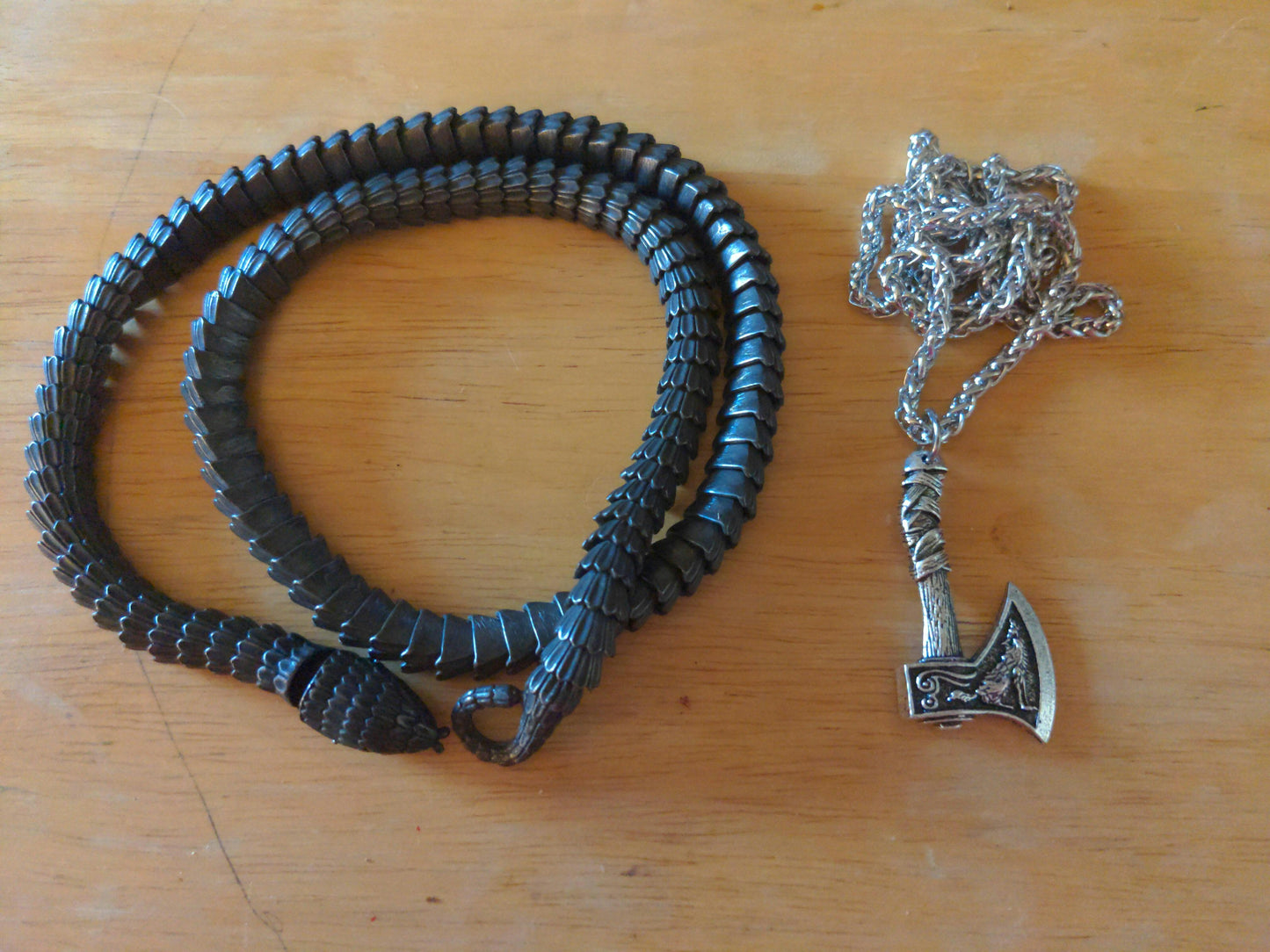 World Serpent Jormungandr Snake Necklace