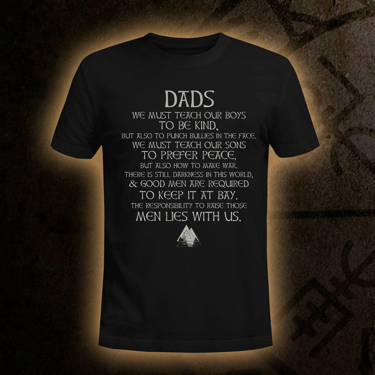 Viking Dads Black T-shirt for Men