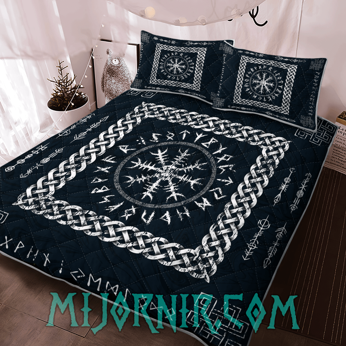 Helm of Awe Viking Quilt Set Collection