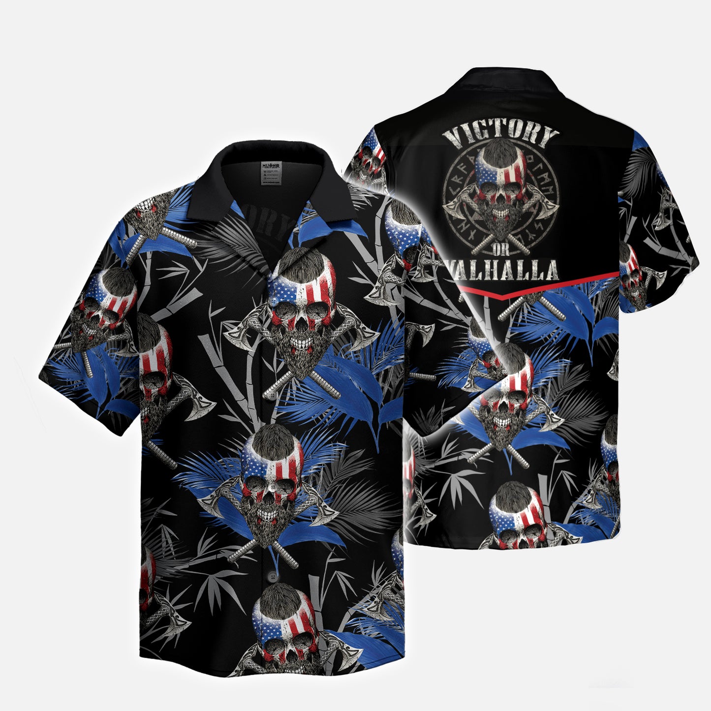 Patriotic Skulls – Hawaii Shirt