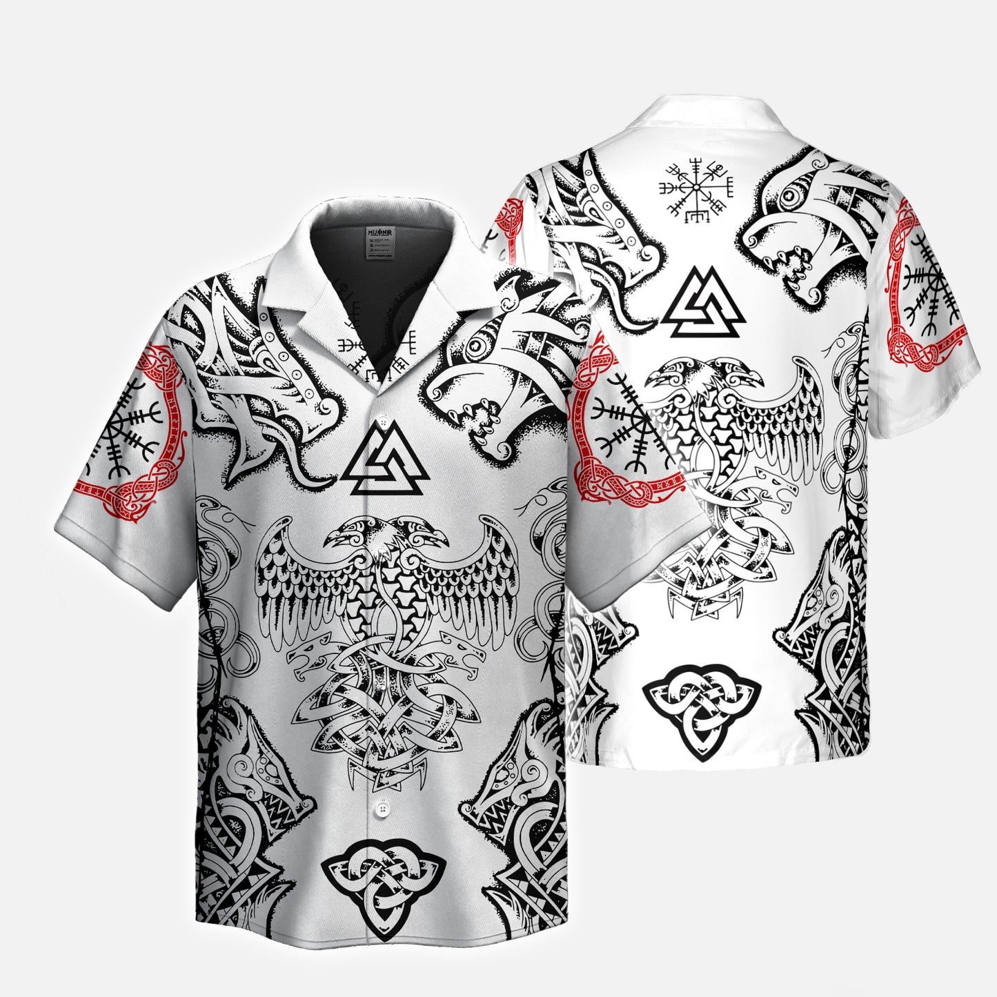 Nordic Skull Raven – Hawaii Shirt