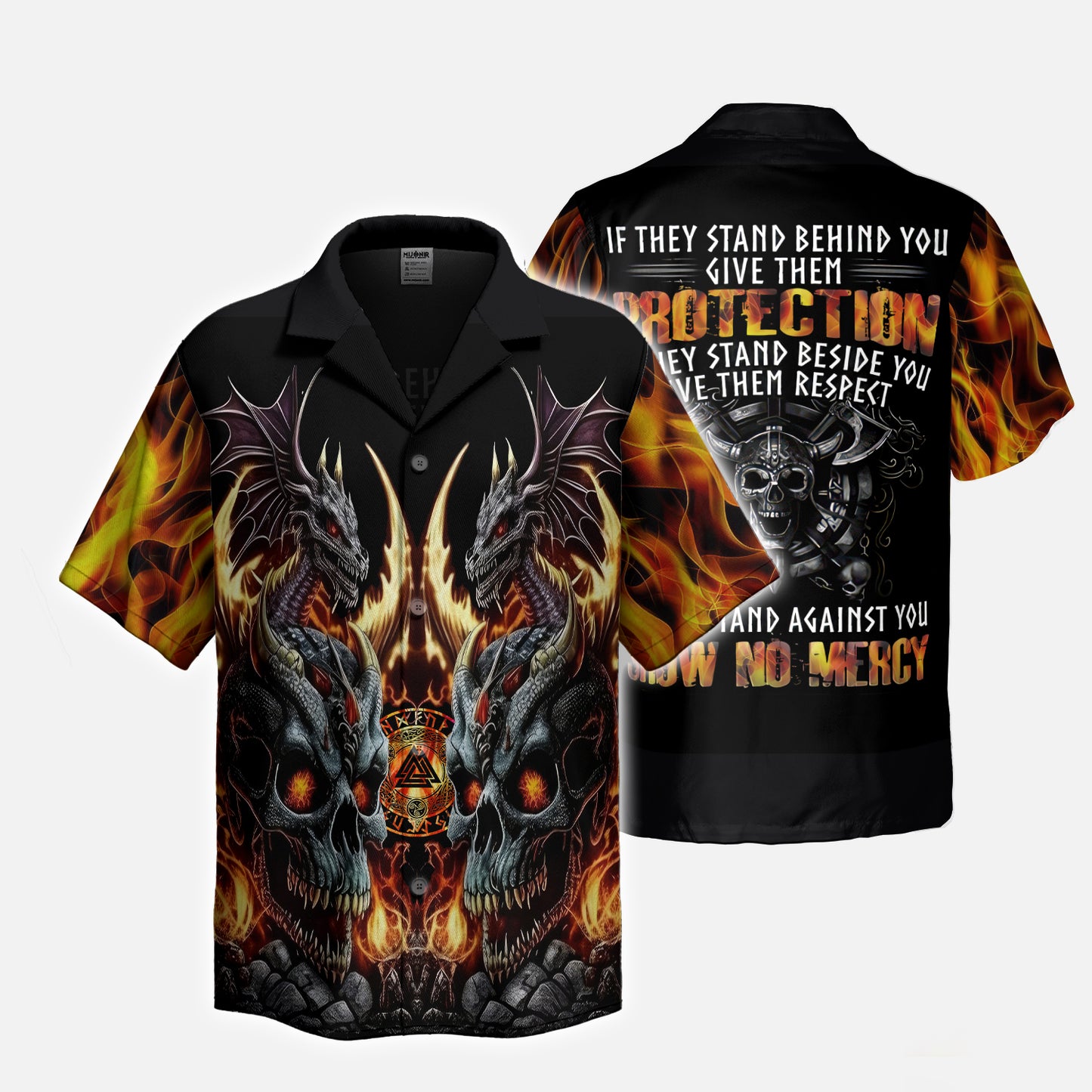 Viking Dragon Flames – Hawaiian Shirt
