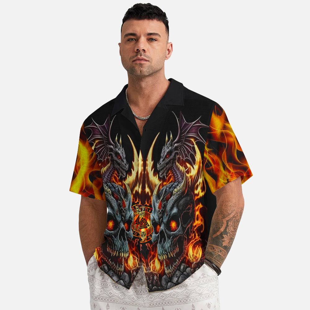 Viking Dragon Flames – Hawaiian Shirt