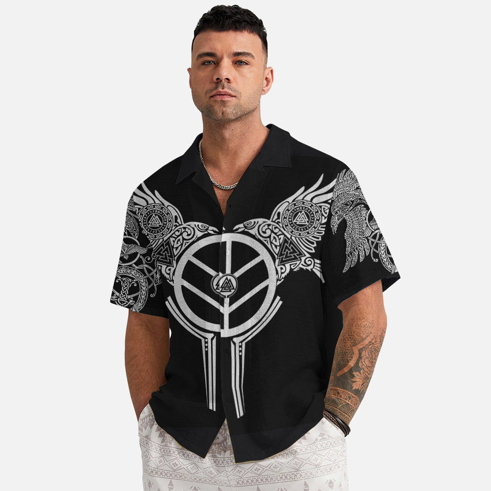 Runic Shield Hawaiian Shirt