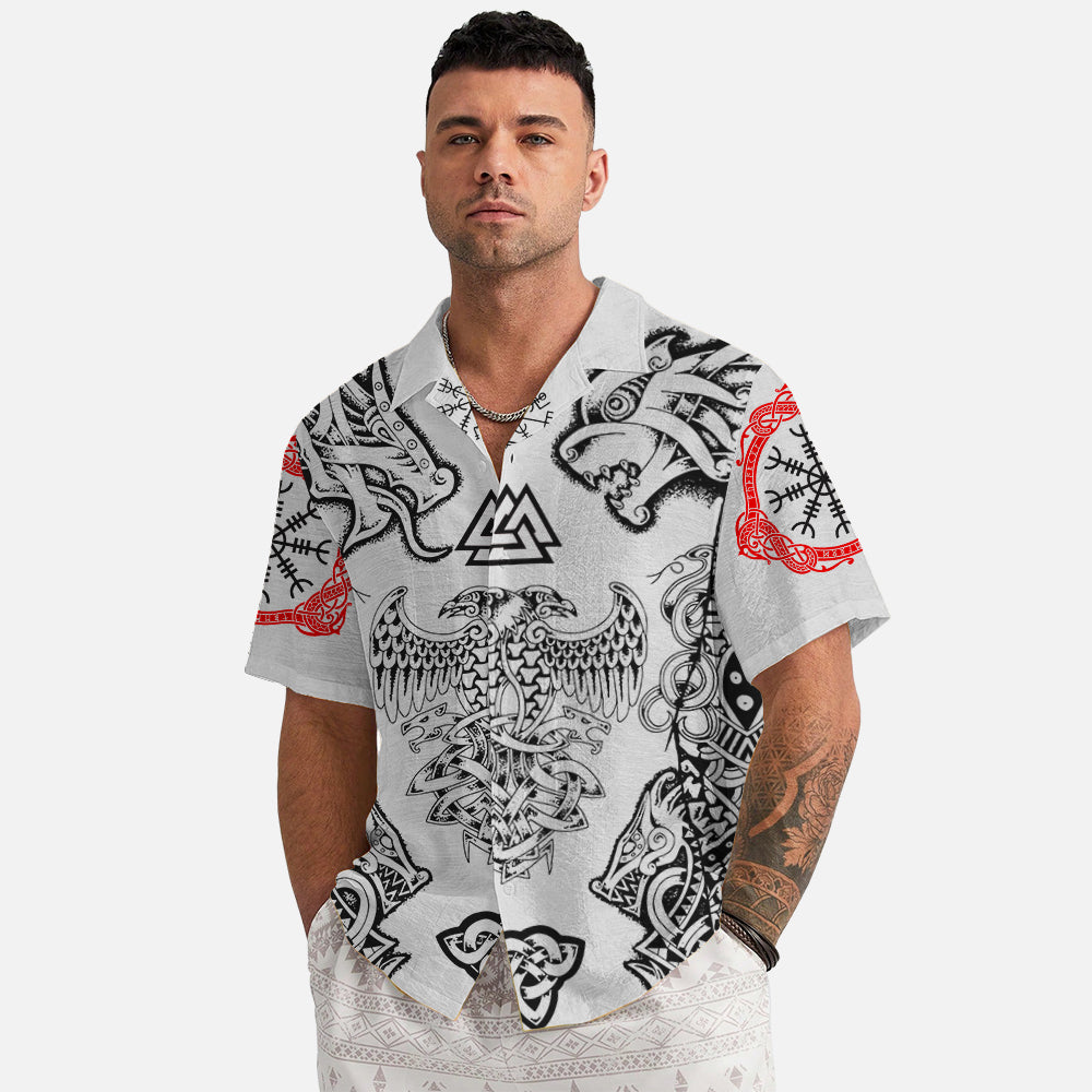 Nordic Skull Raven – Hawaii Shirt
