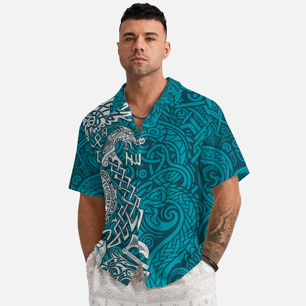 Viking Mythology Hawaii Shirt - Odin's Wisdom