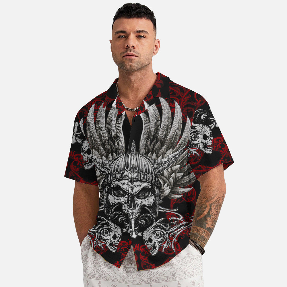 Scarlet Viking Warrior – Hawaii Shirt