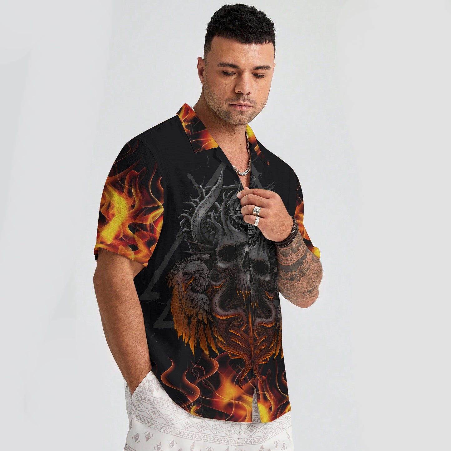 Viking Valor Skull – Hawaii Shirt