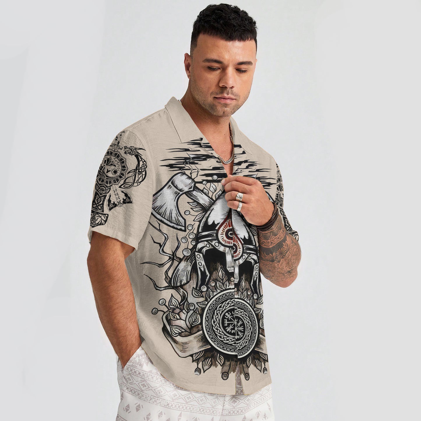Viking Berserker - Viking Hawaiian Shirt