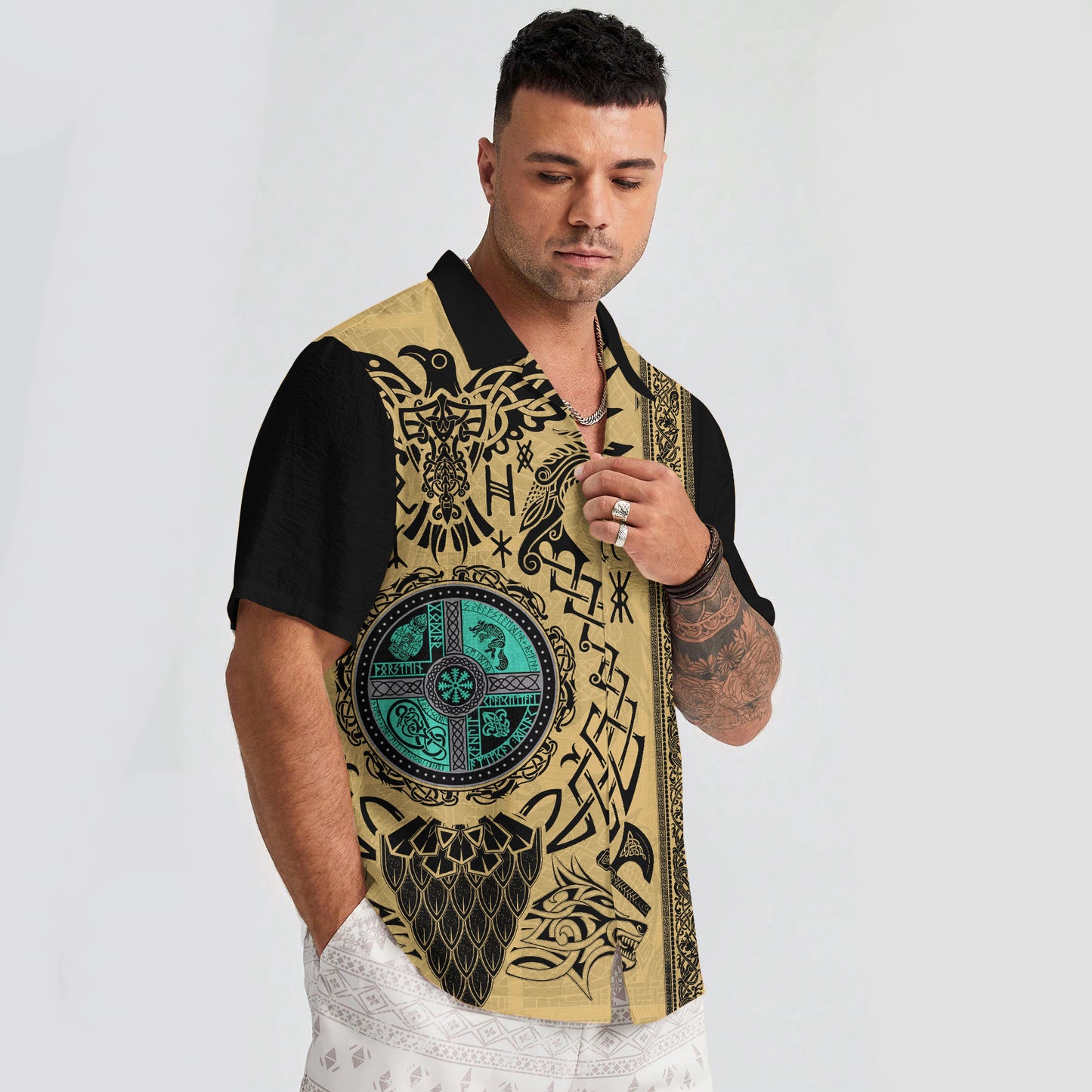 Emerald Celtic Serpent – Hawaii Shirt