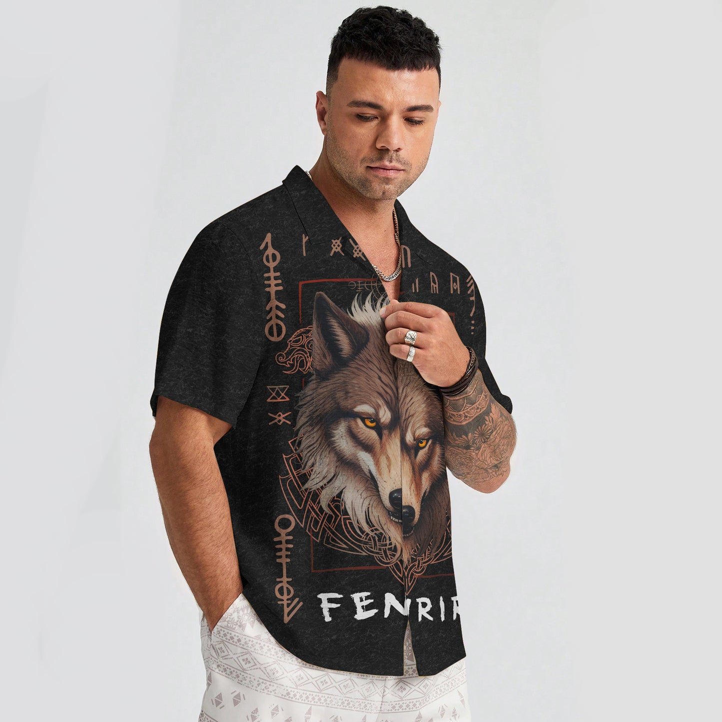 Fenrir Wolf - Hawaii Shirt