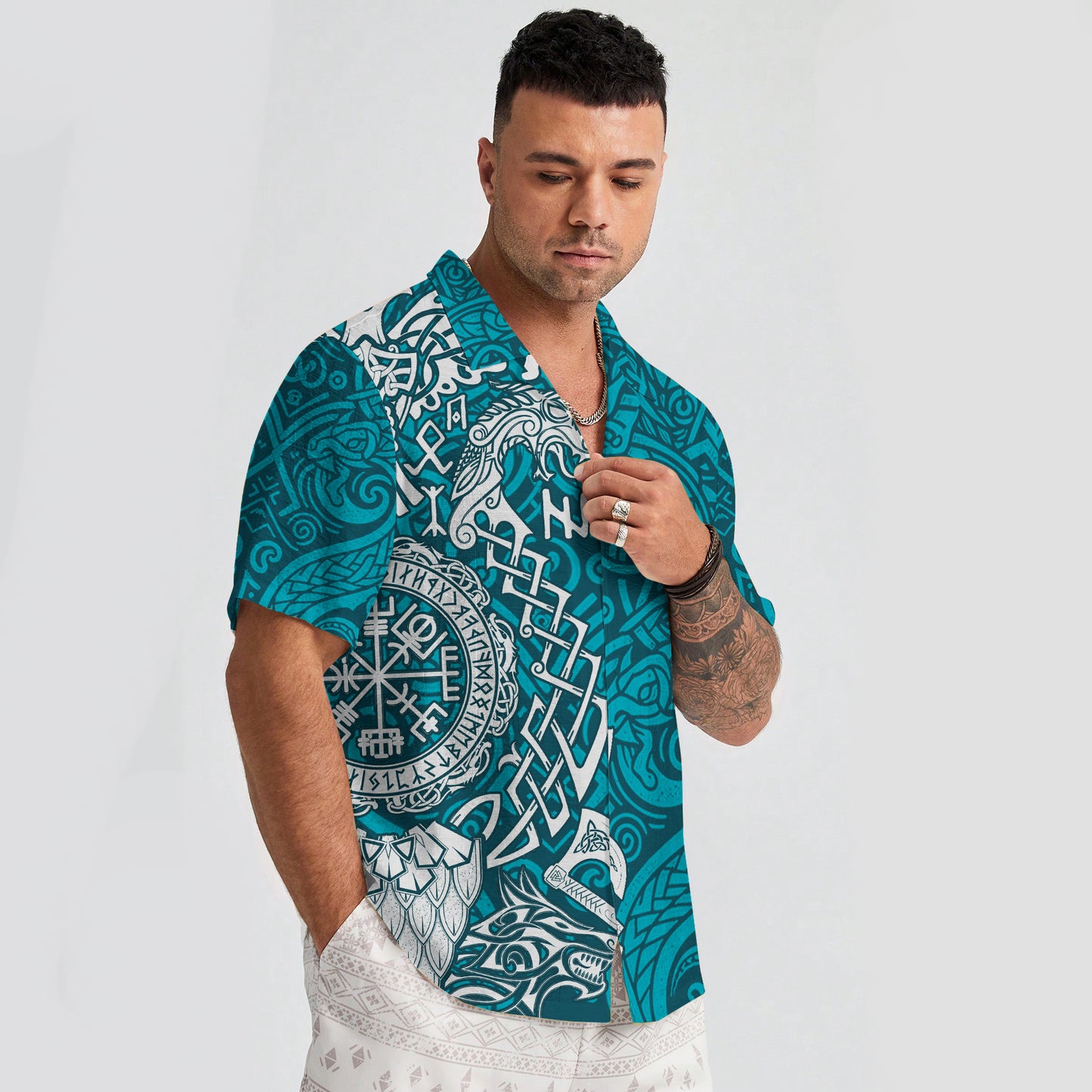 Viking Mythology Hawaii Shirt - Odin's Wisdom