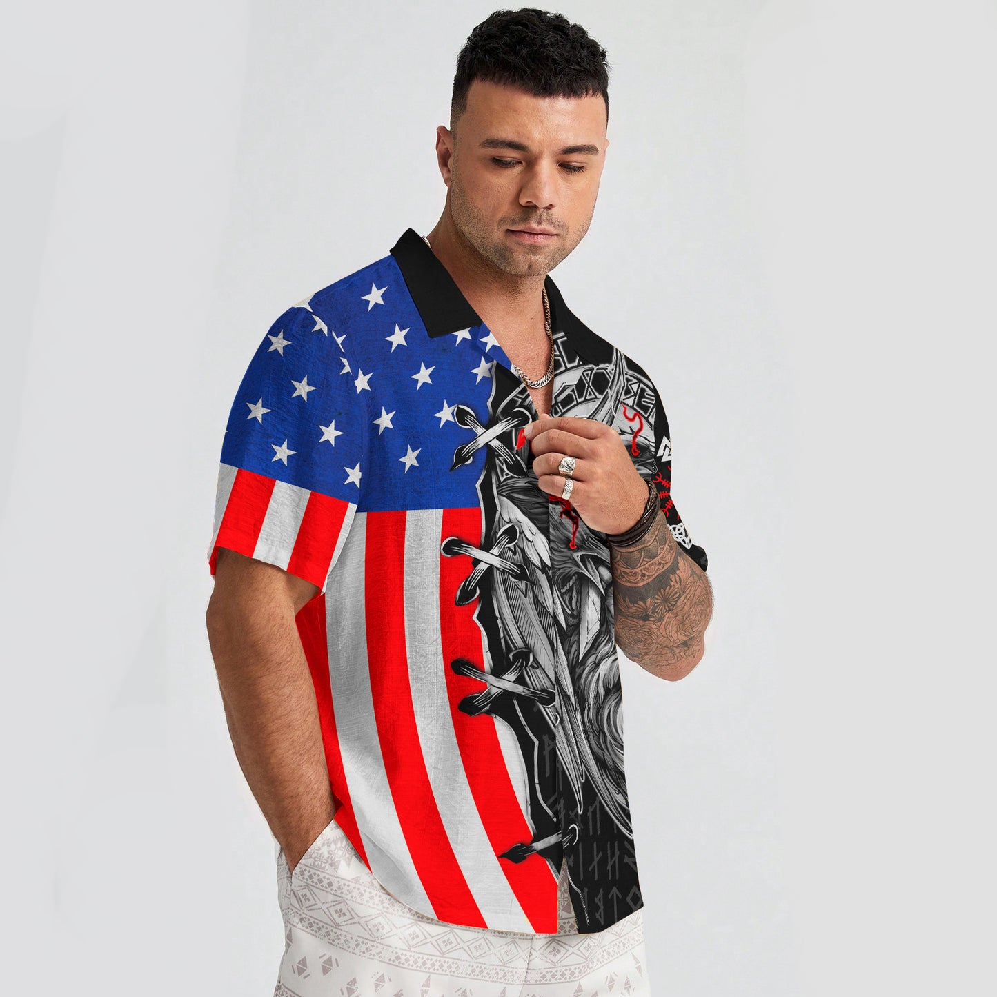 Viking by Blood, Patriot by Choice – Hawaii Shirt