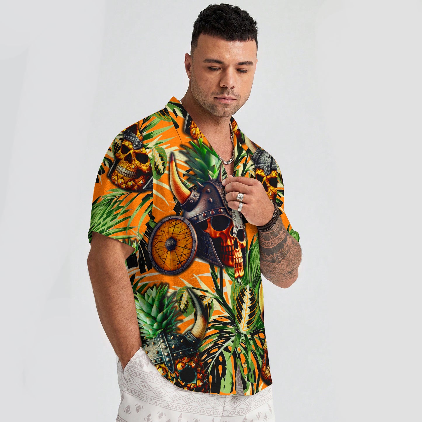 Viking Skull Warrior – Hawaii Shirt