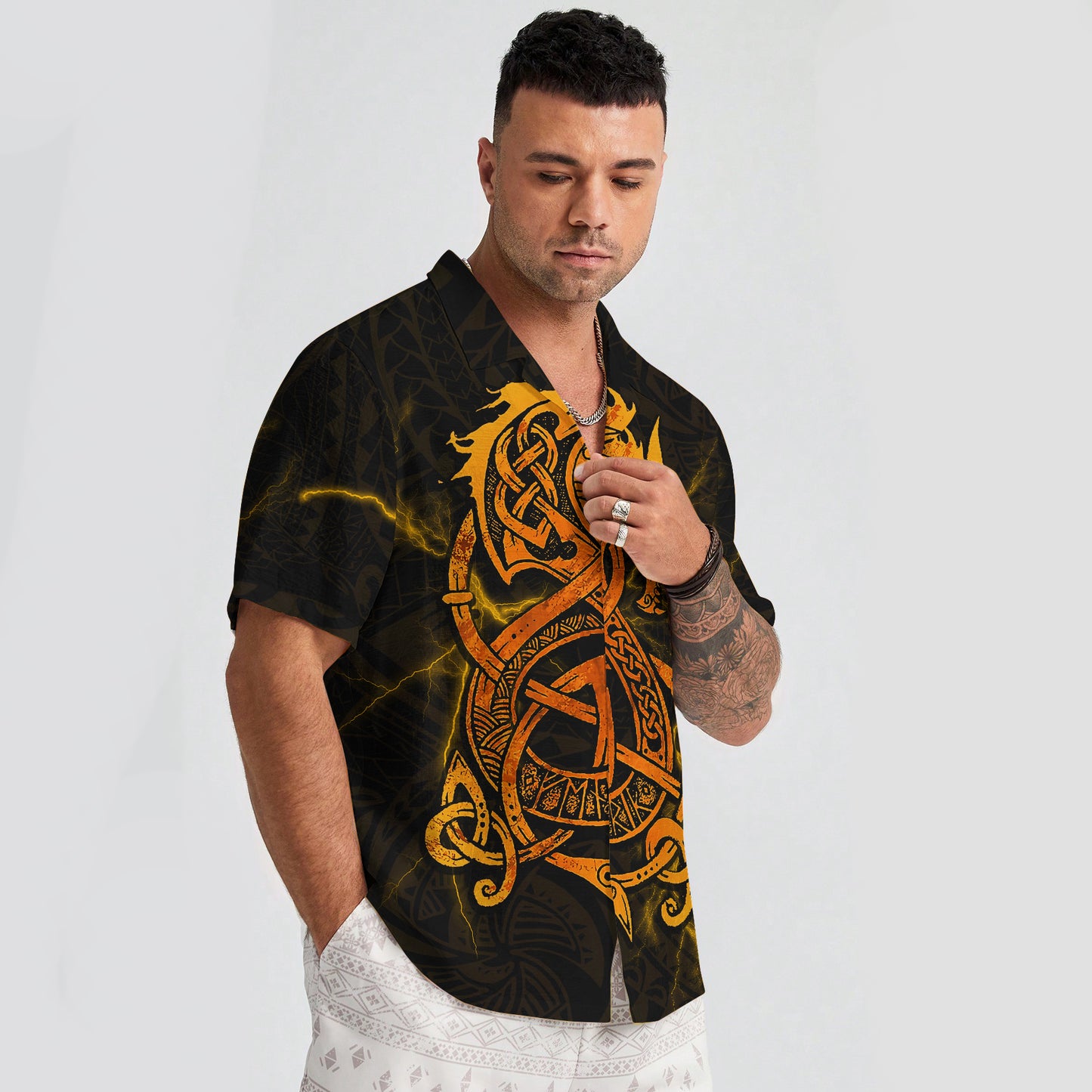 Norse Dragon Hawaiian Shirt