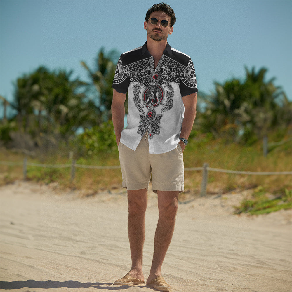Nordic Wolves Compass – Hawaii Shirt