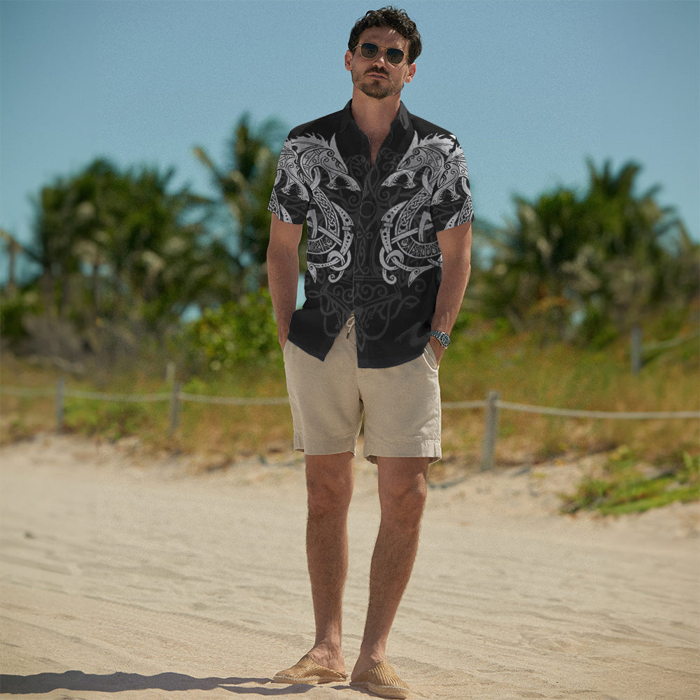Nordic Dragon Guardian – Hawaii Shirt