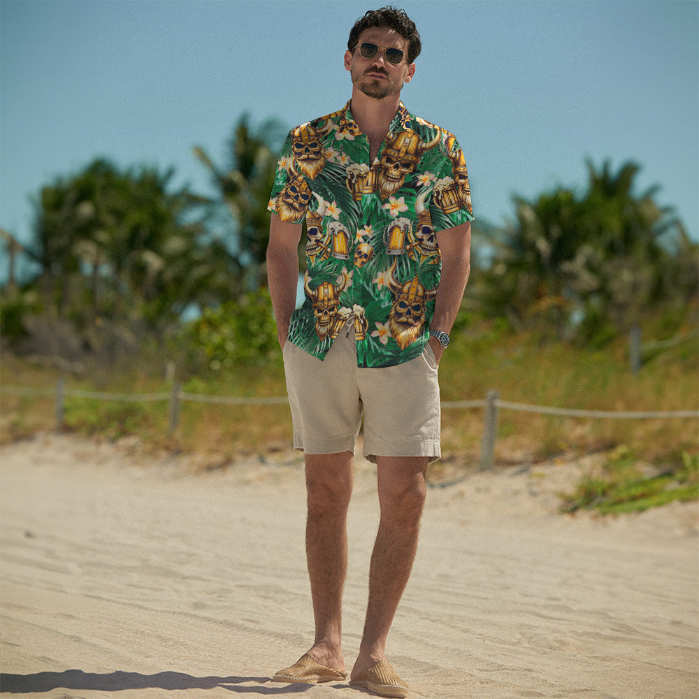Der Teufel Bring Whisky mit – Wikinger-Hawaiihemd