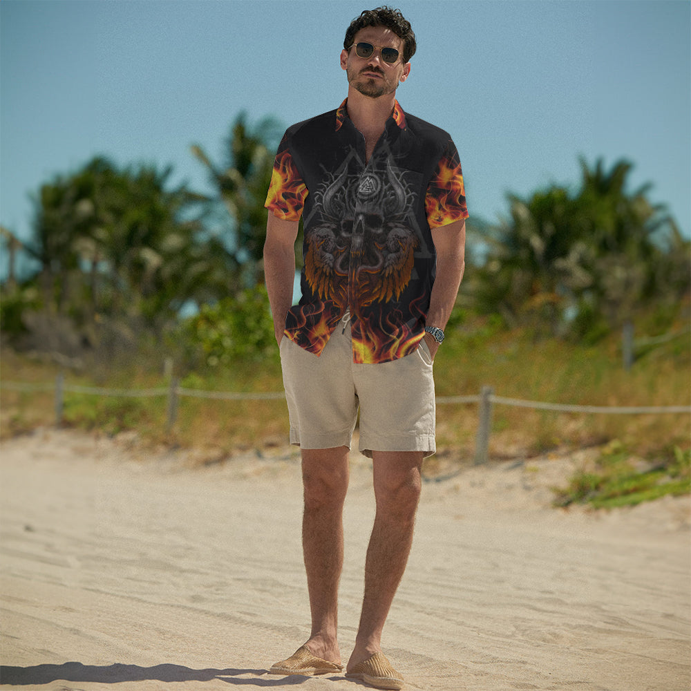 Viking Valor Skull – Hawaii Shirt
