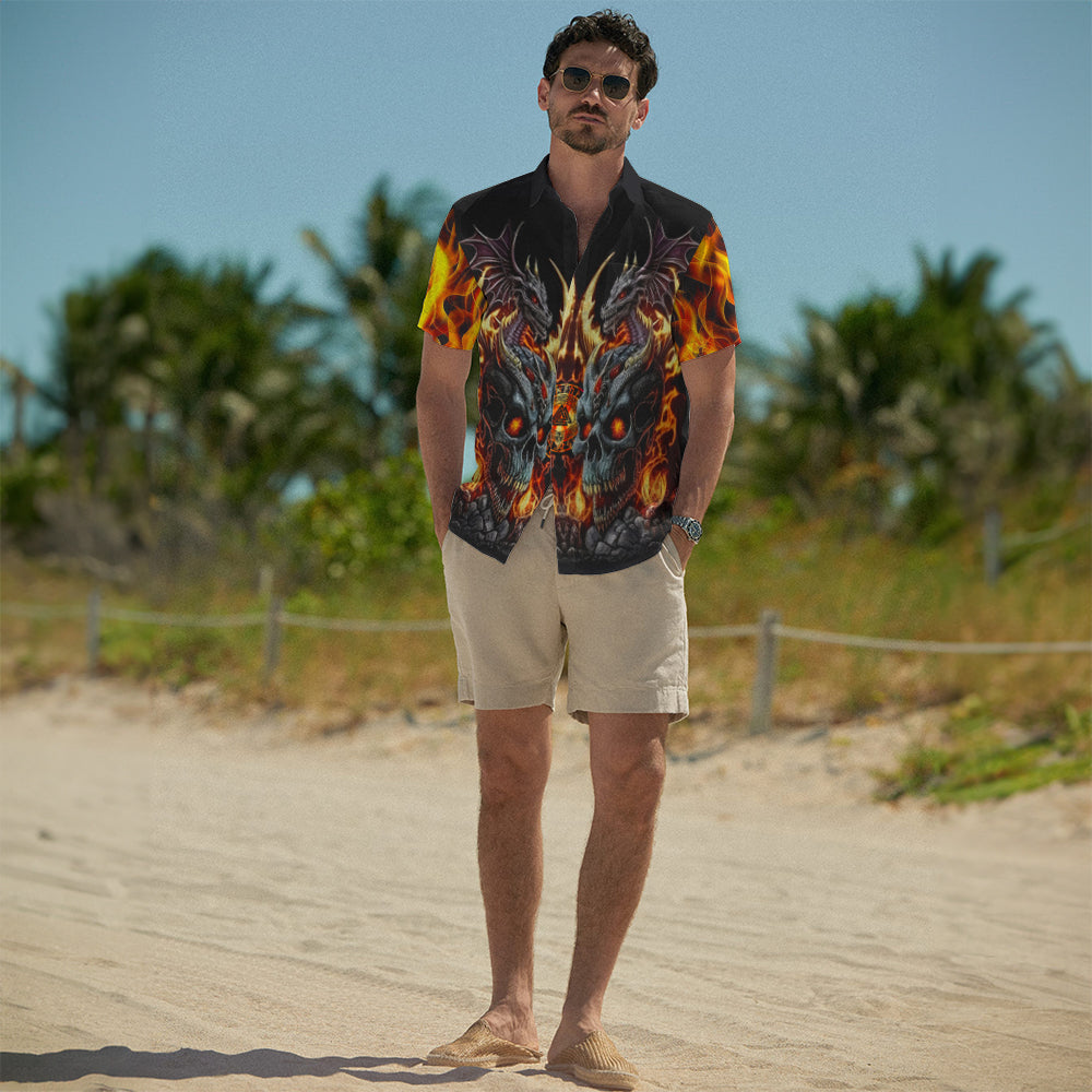 Viking Dragon Flames – Hawaiian Shirt