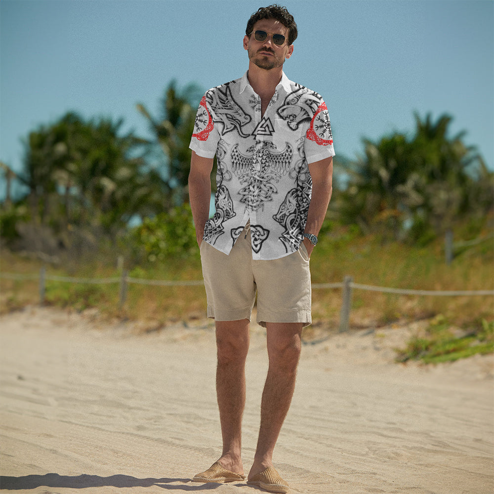 Nordic Skull Raven – Hawaii Shirt