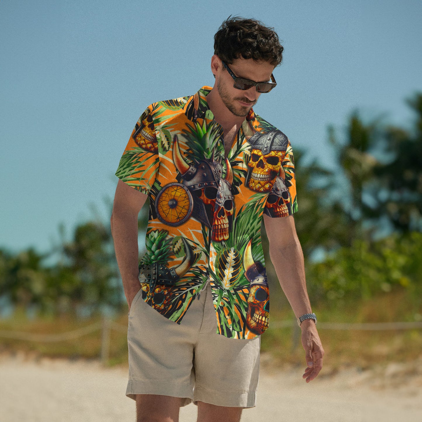 Viking Skull Warrior – Hawaii Shirt