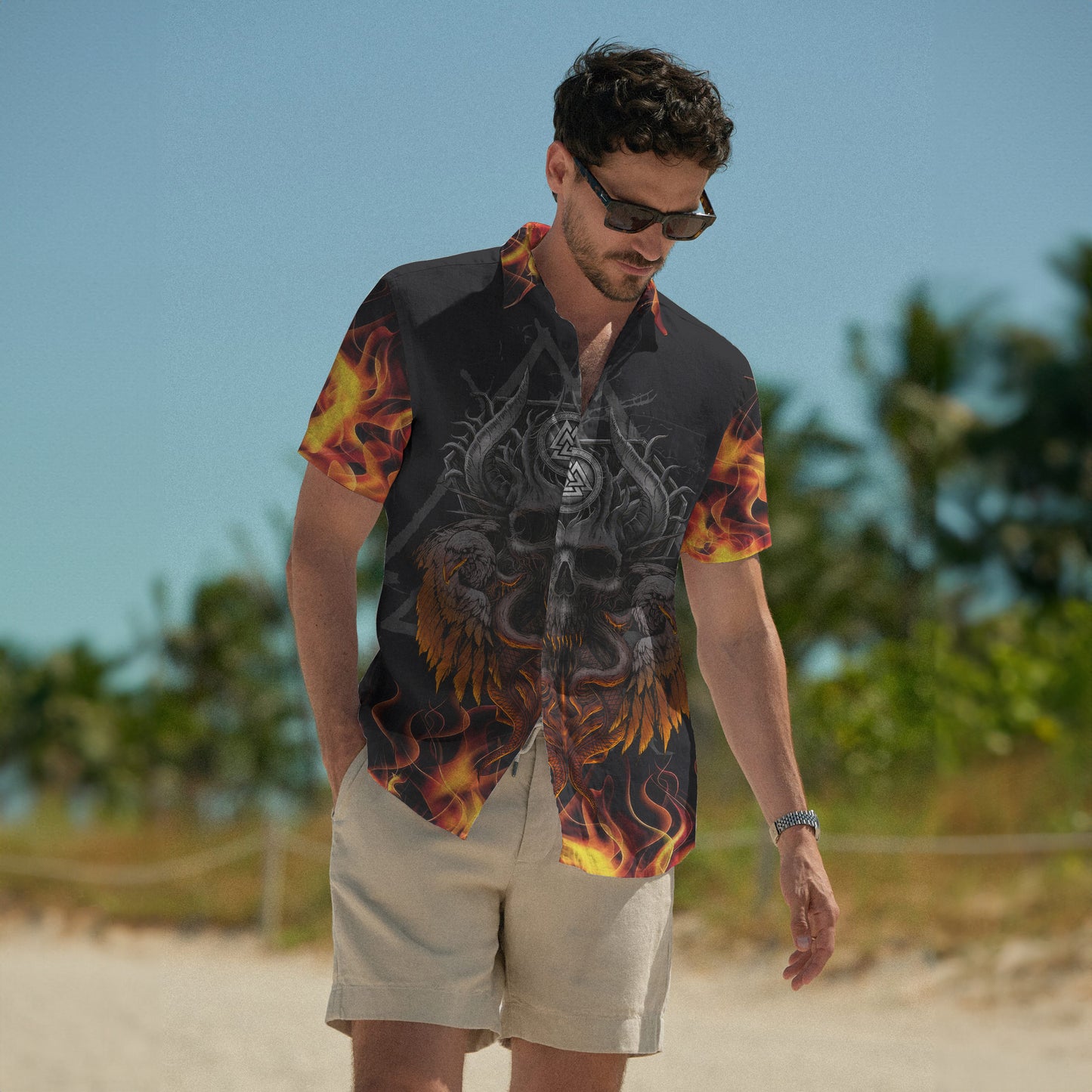 Viking Valor Skull – Hawaii Shirt