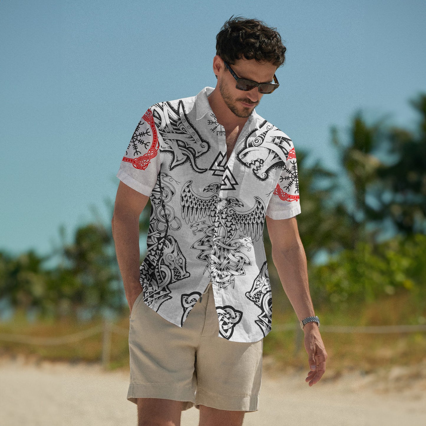 Nordic Skull Raven – Hawaii Shirt