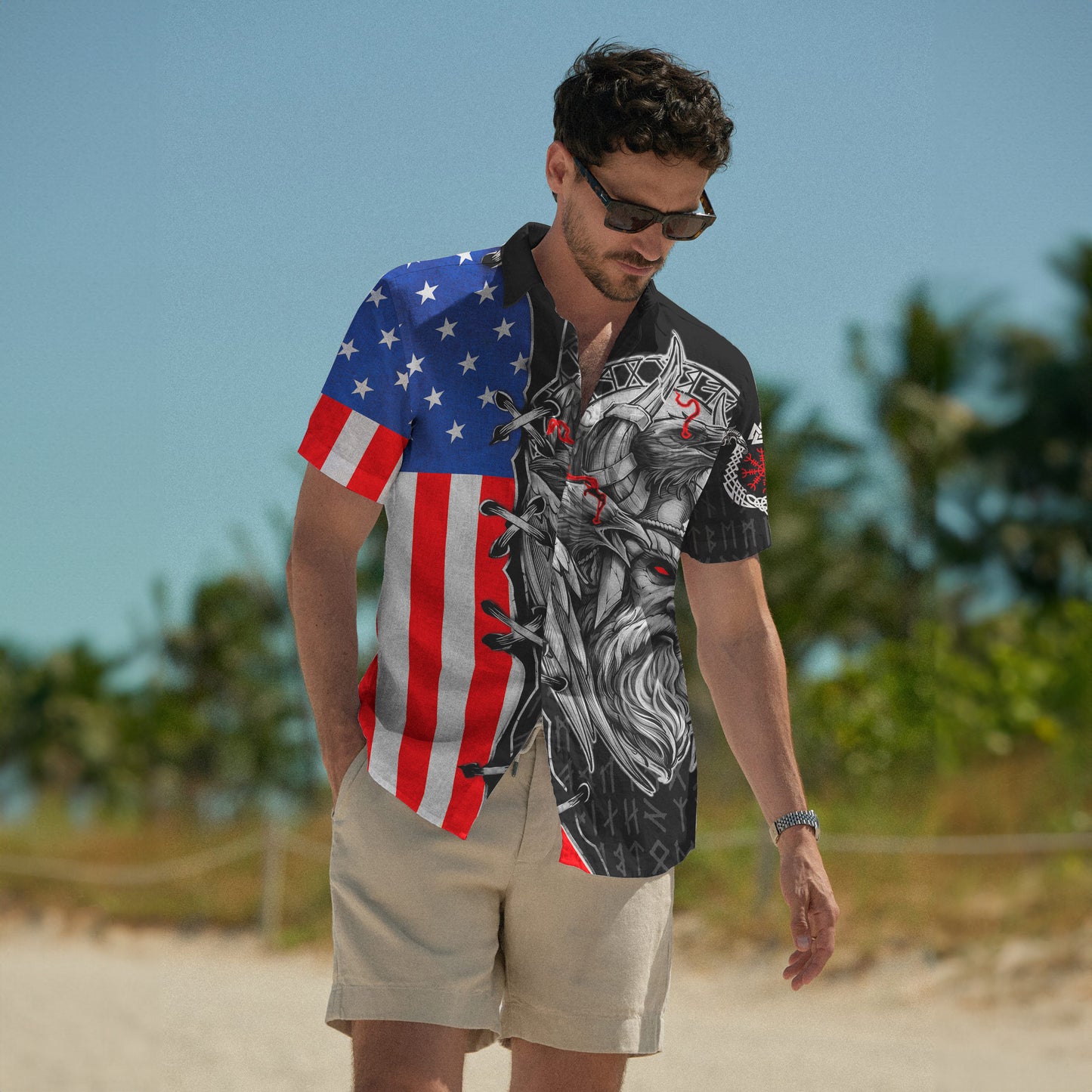 Viking by Blood, Patriot by Choice – Hawaii Shirt