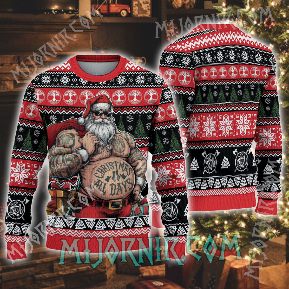 Christmas All Days - Viking Ugly Christmas Sweater
