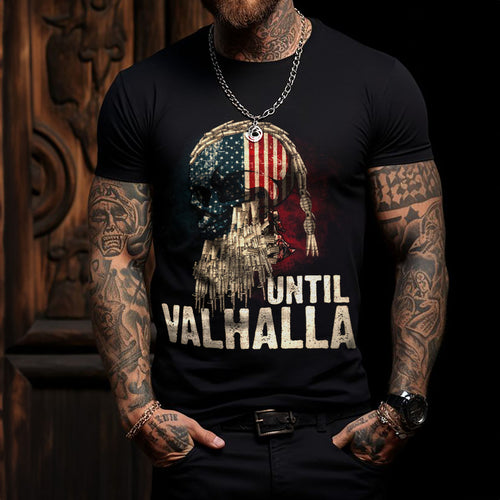 Until Valhalla Viking T Shirt