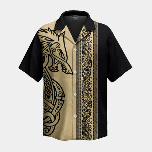 Golden Celtic Wolf– Hawaii Shirt