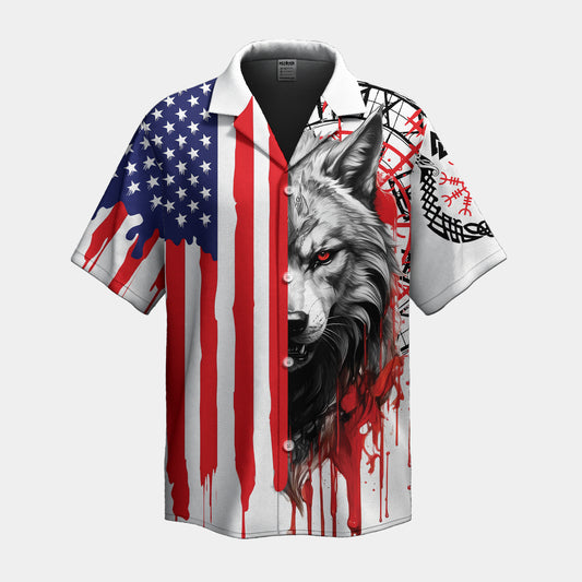 Fenrir's Fury Patriotic Valor– Hawaii Shirt