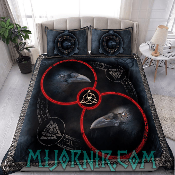 Odin's Ravens - Viking Duvet Cover