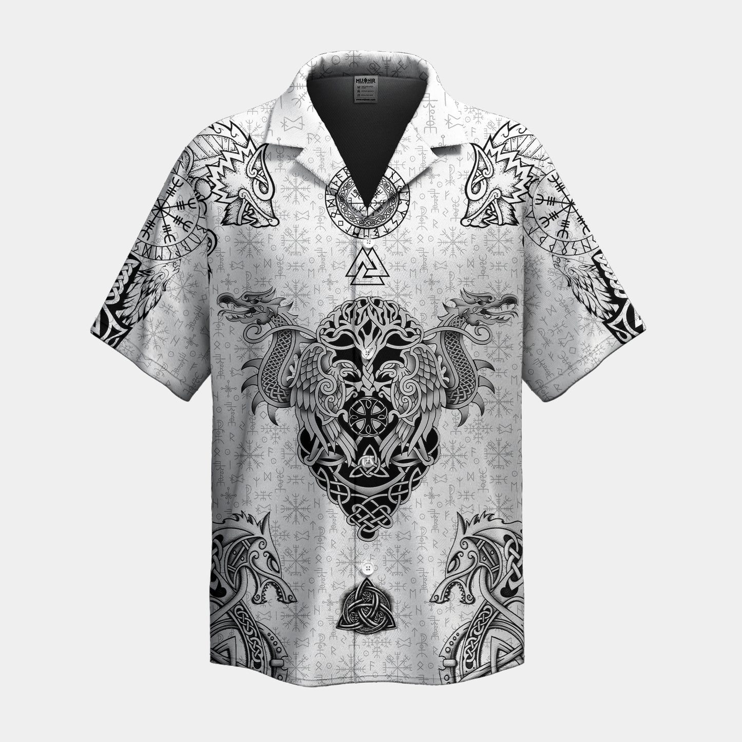 Norse Dragon Shield Viking – Hawaiian Shirt