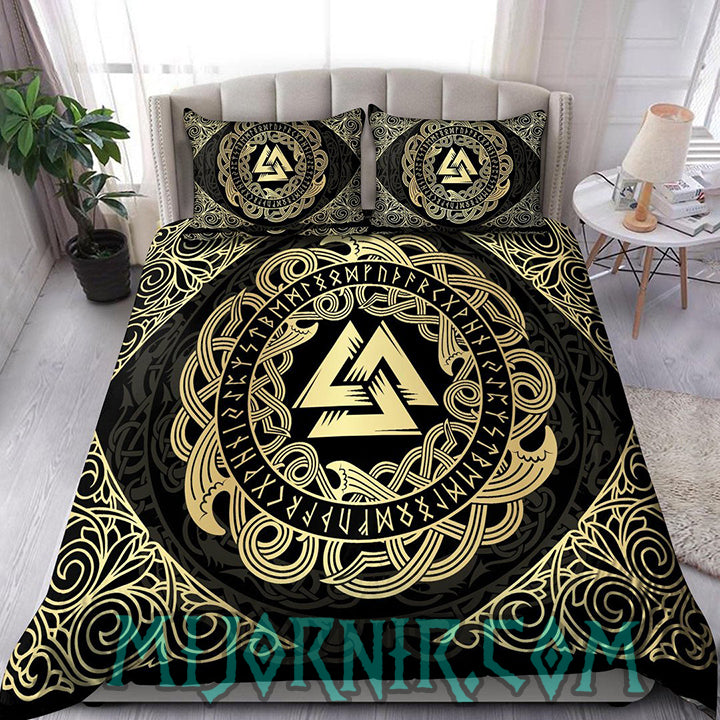 Valknut's Glory - Viking Duvet Cover