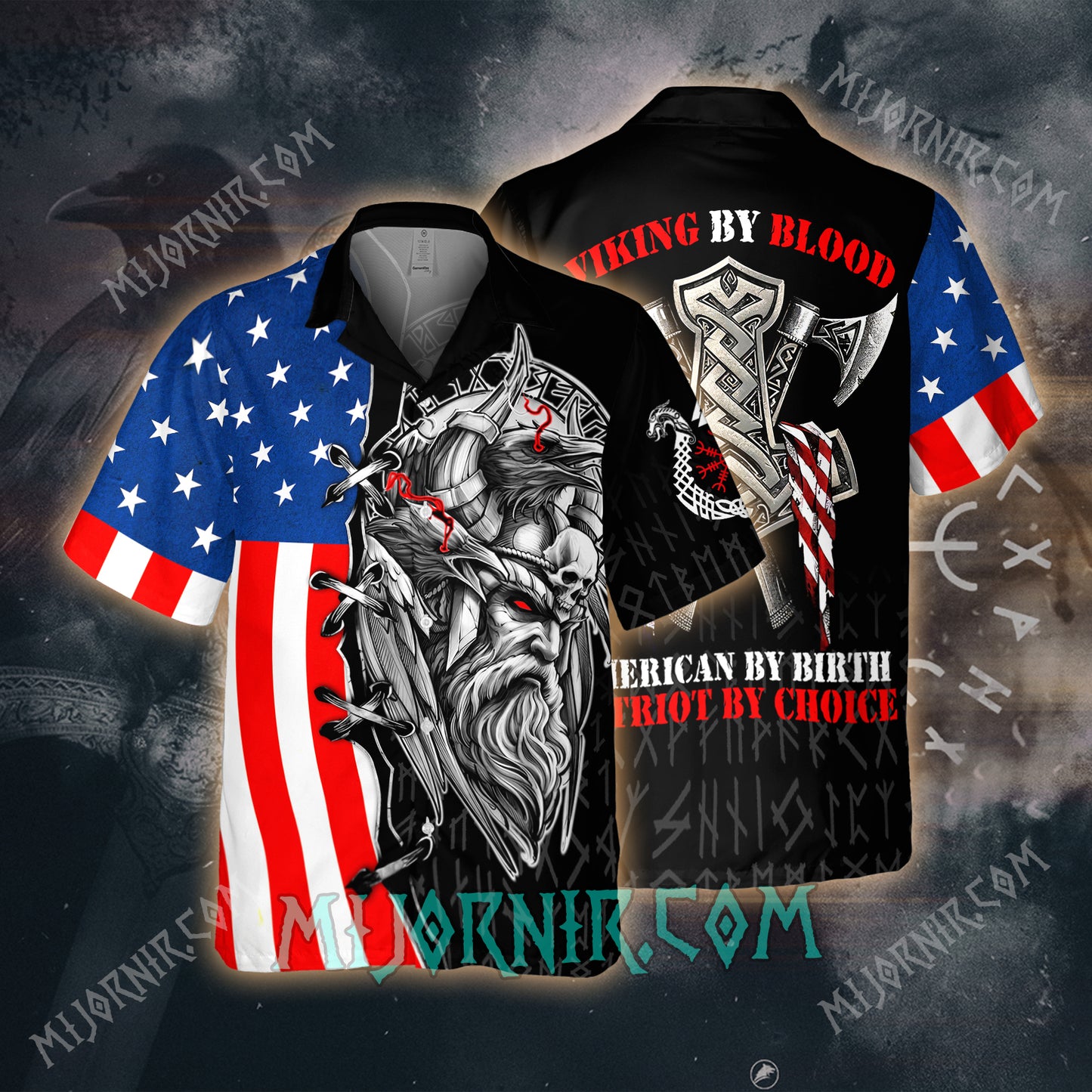 Viking by Blood, Patriot by Choice – Hawaii Shirt