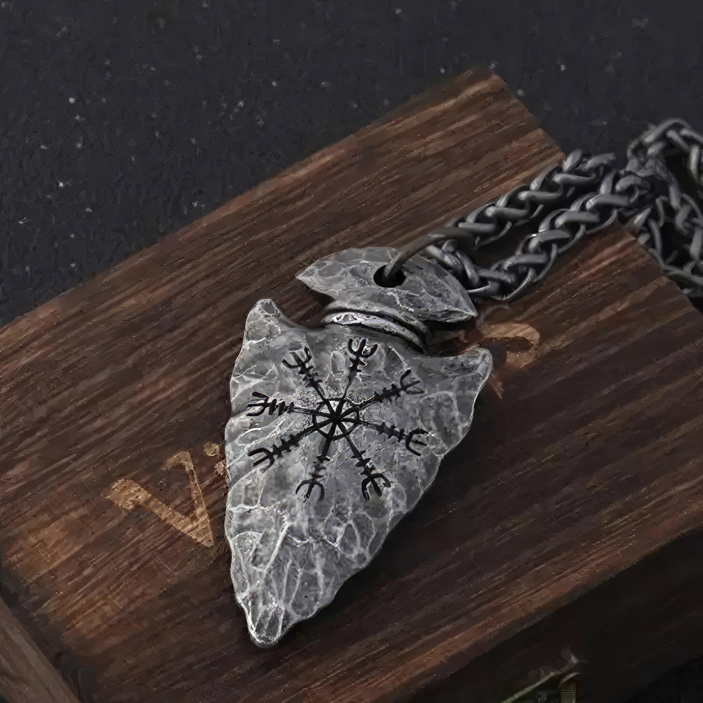 Stylish Viking Spear Amulet Necklace
