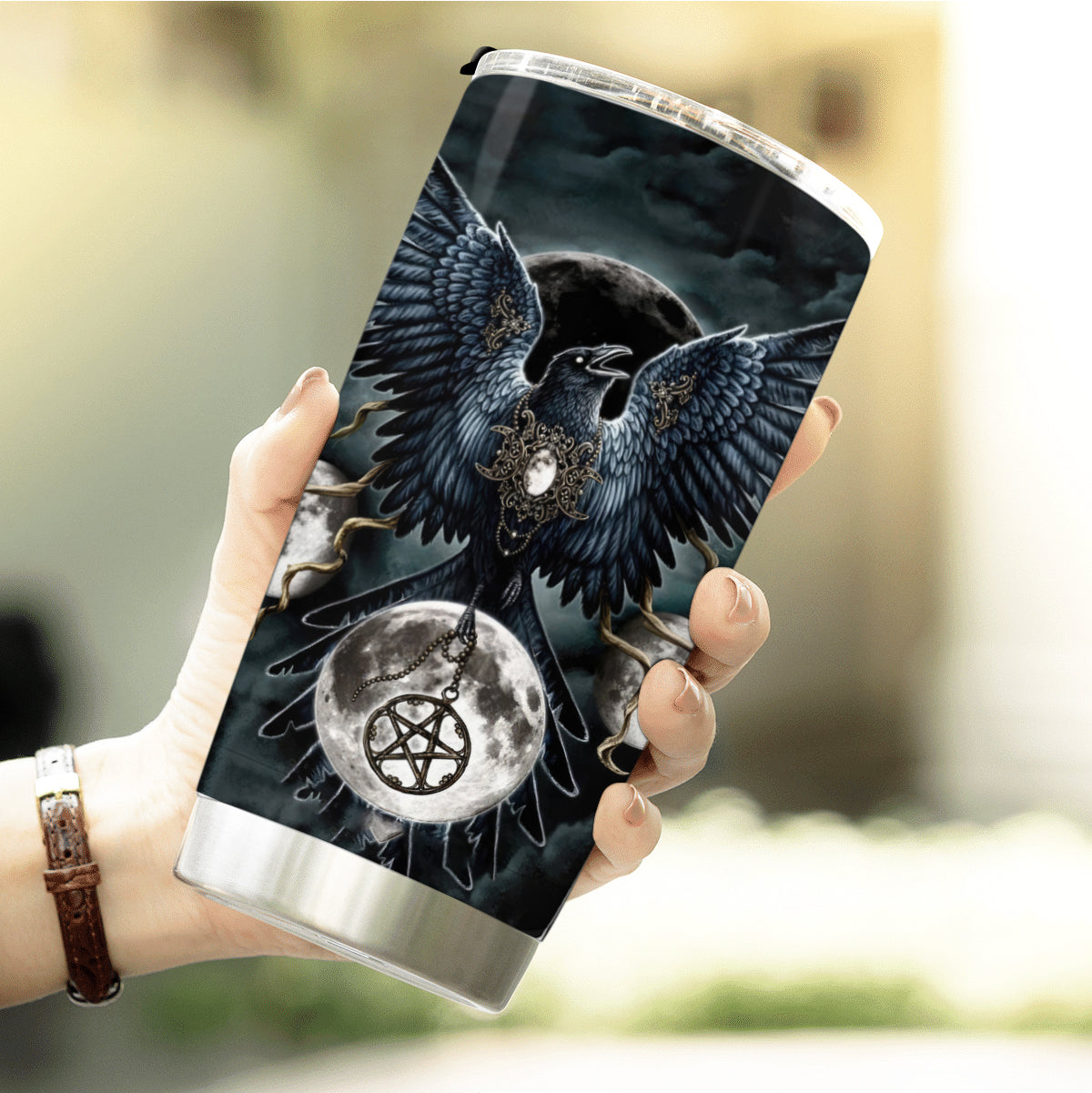 Mystic Raven Viking Tumbler