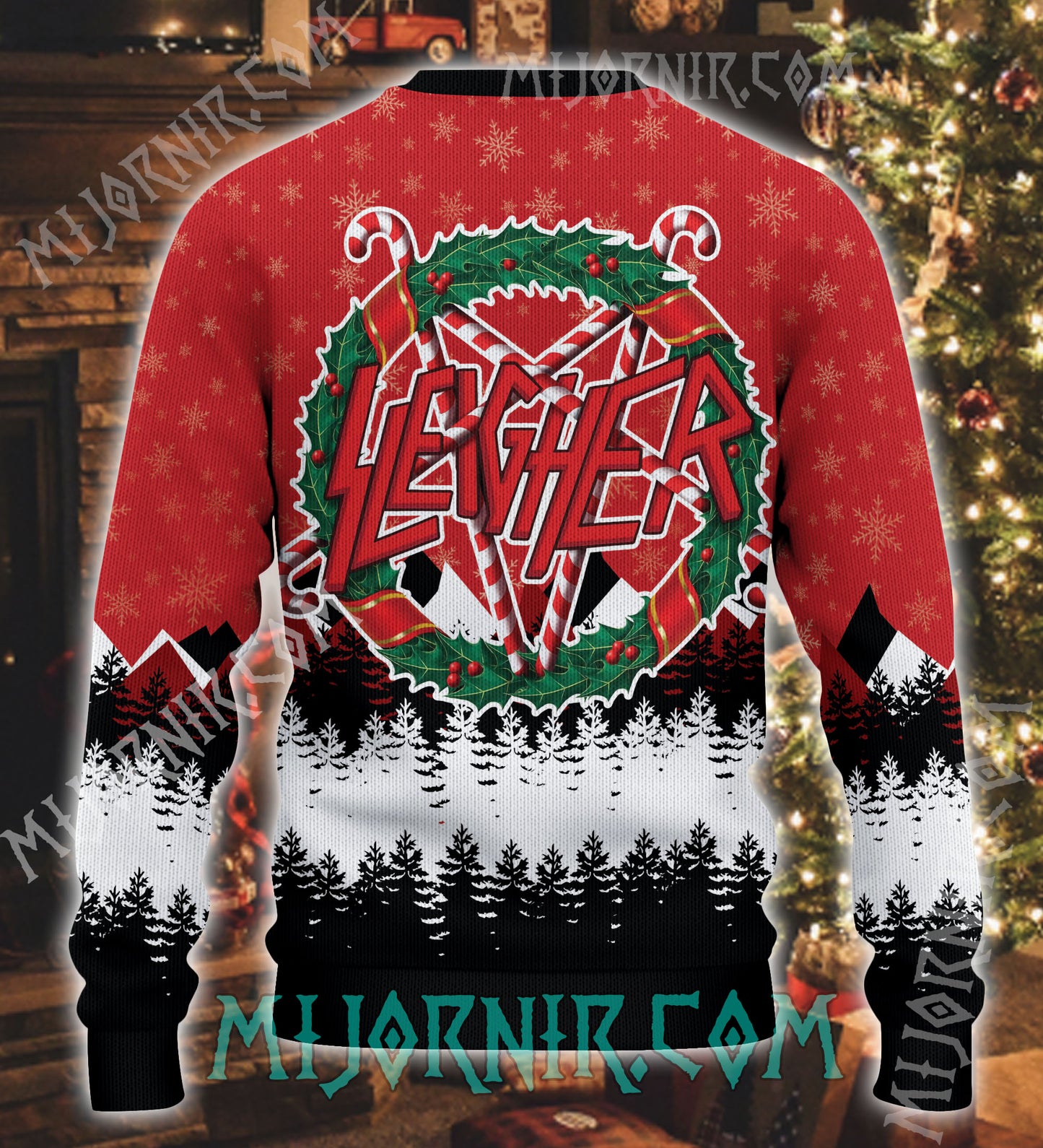 Sleigher Viking Rock - Viking Ugly Christmas Sweater