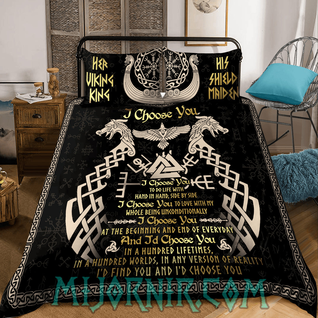 Viking Vows - Eternal Love Viking Duvet Cover