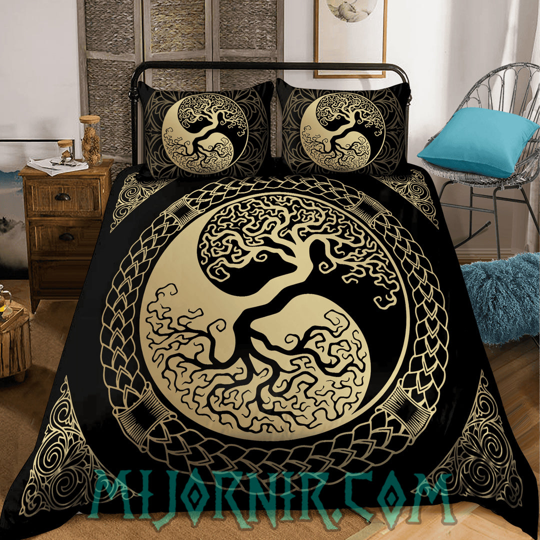 Yggdrasil's Balance - Viking Duvet Cover