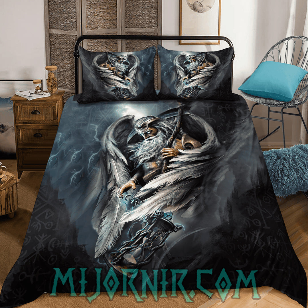 Odin's Wisdom - Viking Duvet Cover