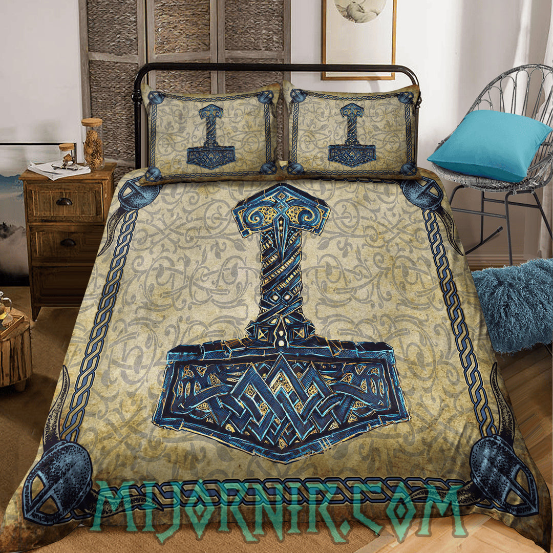 Mjolnir Might - Viking Duvet Cover