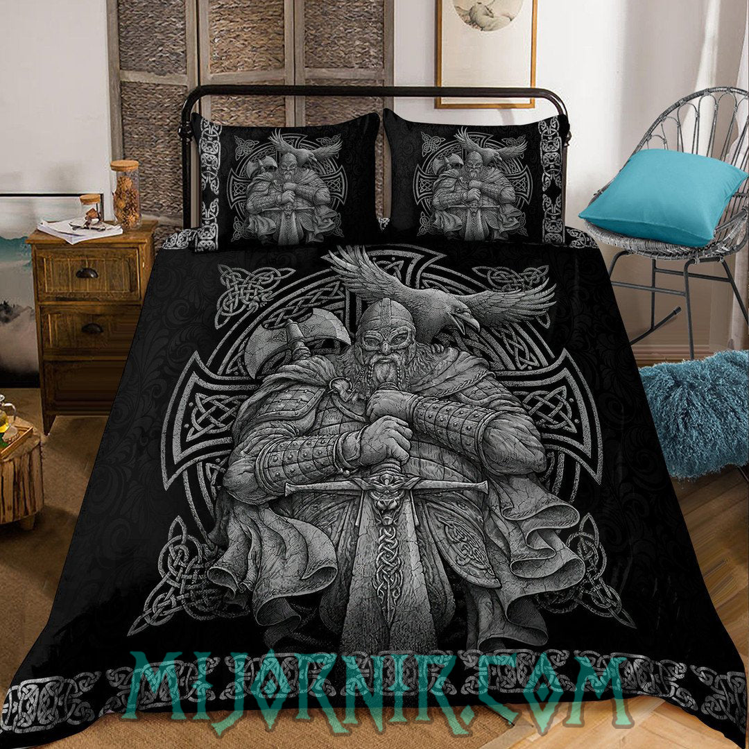 Odin's Protector - Viking Duvet Cover