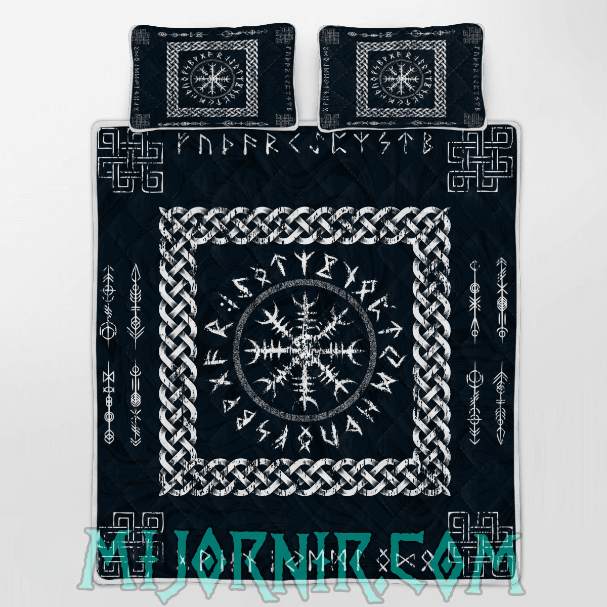 Helm of Awe Viking Quilt Set Collection